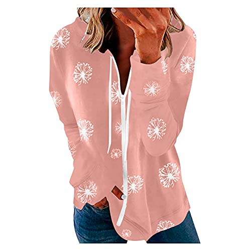 Womens Crew Necks Womens Zipper Hoodie Basic Lightweight Pullover Hoodie Teens Clothing Girls Cute Fall Clothes Coral lace Shirt camo Shacket Flowy Pullover top Summer Sweaters for Women lightweig