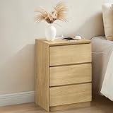 VASAGLE KAILYN Collection - Bedside Table with Power Strip, Side End Table with Drawers, 2 AC Outlets, 2 USB Ports, for Living Room, Bedroom, Study, Straw Yellow LET631Y71