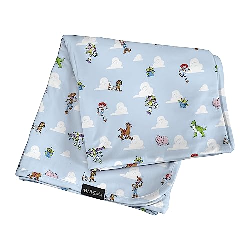 Image of Milk Snob Disney Pixar Toy Story Baby Boy and Girl Swaddle Blanket, Soft Receiving, Security Bed and Play Blanket, Toddler and Infant Baby Bedding Registry and Shower Gifts, Newborn Essentials, 35x35
