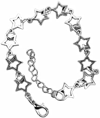 Caiyao Vintage Punk Y2k Star Pearl Double Layer Beaded Chain