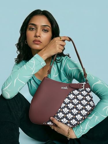Image of ZOUK Ira Handbag | Stylish Women's Handbag | Luxury Shoulder Bag for Women | Trendy | Fancy Ladies Handbags | Small Purse for Events | Water-Resistant
