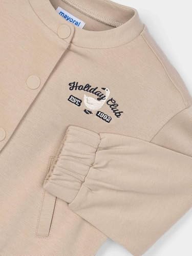 Mayoral Knit twill jacket for Girls Hazelnut3