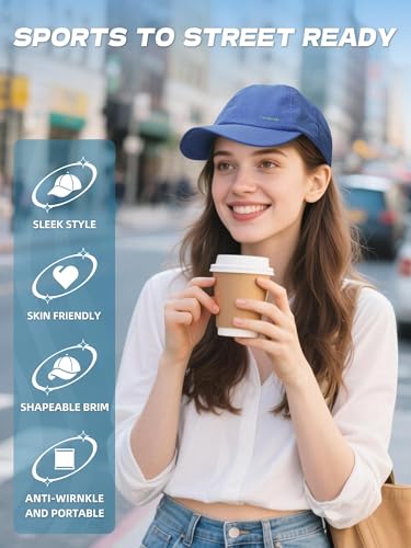 Image of Lightweight Golf Hat for Women Men, UPF 80+ Sun Protection Cap, Breathable Quick-Dry Baseball Cap for Running Sport