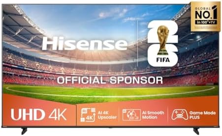 Hisense Smart TV 85 Zoll 4K Ultra HD 85A6Q, Smart TV VIDAA U8, Do...