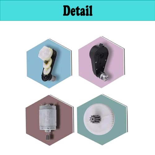 12V 40000 RPM Elektrischer Motor Getriebekasten, Kinderfahrzeuge Antriebsmotor Elektromotor Getriebe Kinderfahrzeuge für Kinderfahrzeug (12V - 40000 RPM)