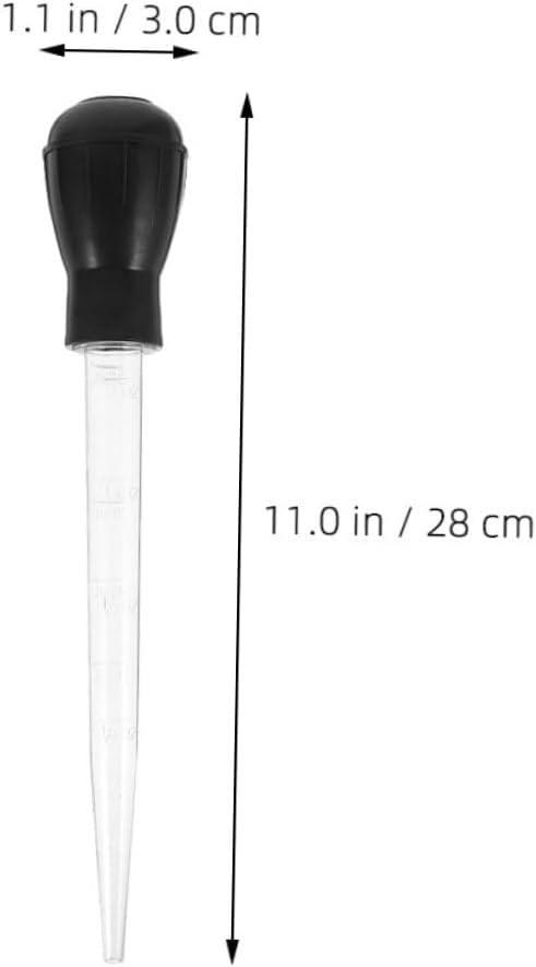 4pcs Grill Greaser Basting Tool Meat Injector Baster Bulb Brush for Application Smoke Reduction