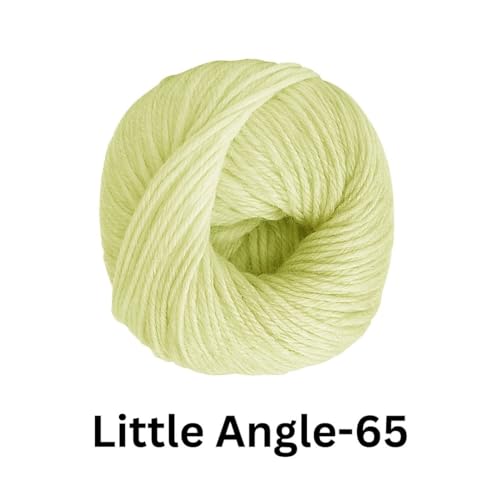 Image of VCR 4 Ply Pastel Yellow Little Angle Yarn, 25 Grams, 92 Meters Length, 100% Acrylic Soft Baby Knitting Yarn for Crochet, Newborn Sweaters, Soft Baby Socks, Mittens and Leggings, Pack of 1