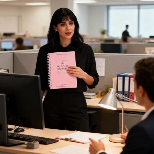 Paodduk Wellness Journal,Wellness Guide Smooth Writing - Prompt Journal Personal Notebook - for Adult Women Productivity Gratitude Affirmation Journaling Meditation Mood Tracking