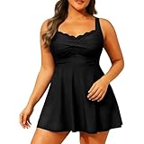 RYTEJFES Tankini Damen große größen grössen Oversize Bademoden groessen Oberweite lang gr Cup f mollige Damenmode g bade Shorts Frauen Bein Badehose Badeshorts Long 52/ Swimsuits