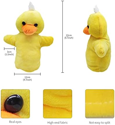 CreepyParty Hand Puppets, Animal Puppet Party Toy Set for Kids Baby, Soft Plush Farm Puppet for Children Toddlers Boys Girls, Pack of 5