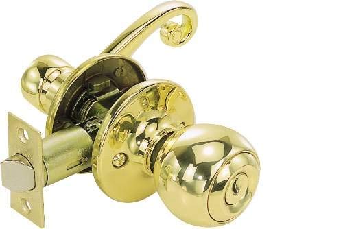LEGEND 809052 Legend Entry Lock Scroll Lever Polished Brass