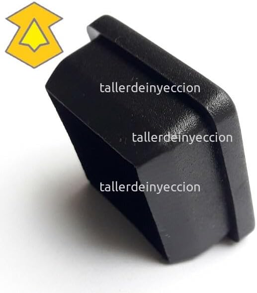 Plastic Square Cap for 1 1/4 Inch Tube (100 Pieces, Black, High Density Polyethylene Material)