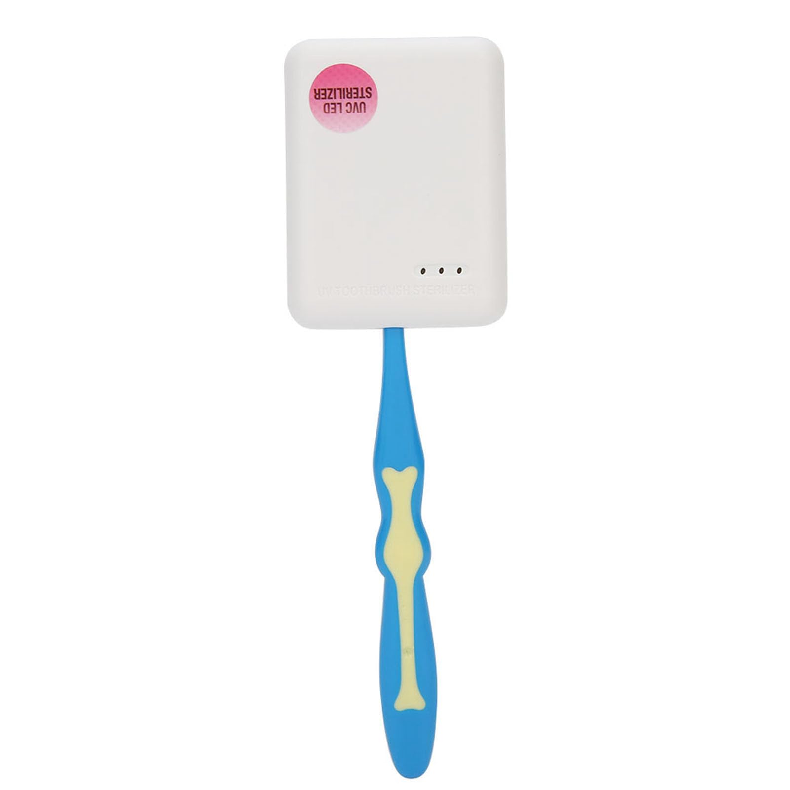 Disinfettante per sterilizzare lo spazzolino da denti, disinfettante per sterilizzatore a parete portatile per spazzolino UV, supporto per asciugatura per sterilizzazione a spazzolino UV(bianco)