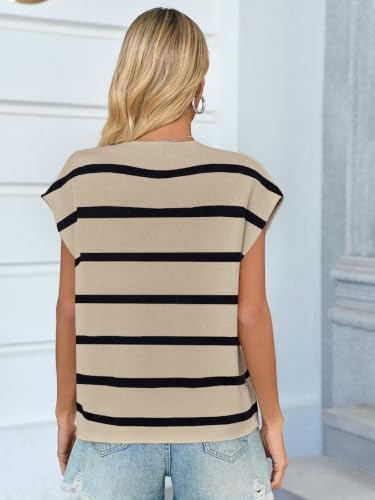 Image of GREAIDEA Womens Sweater Vest Cap Sleeve Business Casual Tops Work Shirts