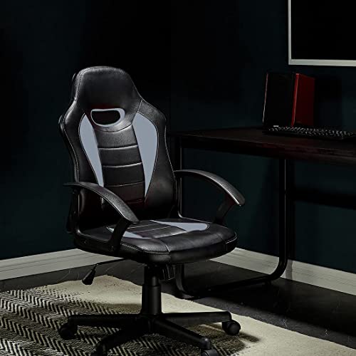 Image of Bantia's Multi Functional Ergonomic Gaming /Office Premium Soft Fabric Chair Best in Class Comfort (Black & Grey)