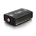 C2G 40018 Coaxial To Slink Optical Digital Audio Converter, Black