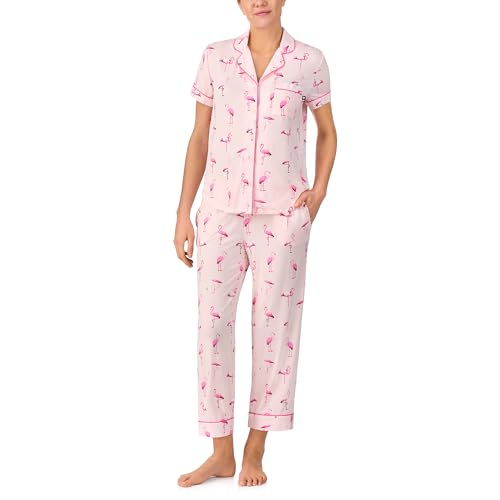 Image of kate spade new york Short Sleeve Cropped Pant PJ Set