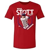 500 LEVEL Bryson Stott Shirt (Cotton, Small, Red) - Bryson Stott Philadelphia Base WHT