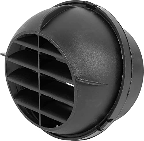 75mm Car Heater Ducting Warm Air Vent Outlet 360 Degrees Rotatable Black - Thumbnail 4