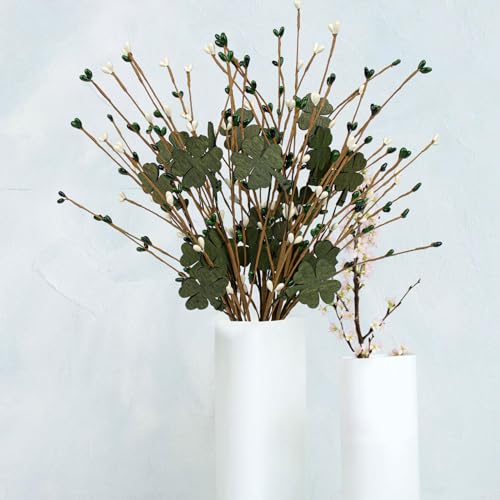 St-Patricks-Day-Decorations-12-Pack-Clover-Picks-for-Vases-Shamrock-Floral-Stems-for-Flower-Arrangement-St-Patricks-Day-Celebration-17-Tall St Patricks Day Decorations 12 Pack Clover Picks for Vases Shamrock Floral Stems for Flower Arrangement St Patricks Day Celebration 17 Tall