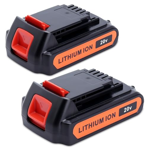 2Pack LBXR20 20V Battery 4.0 ah Compatible with Black and De