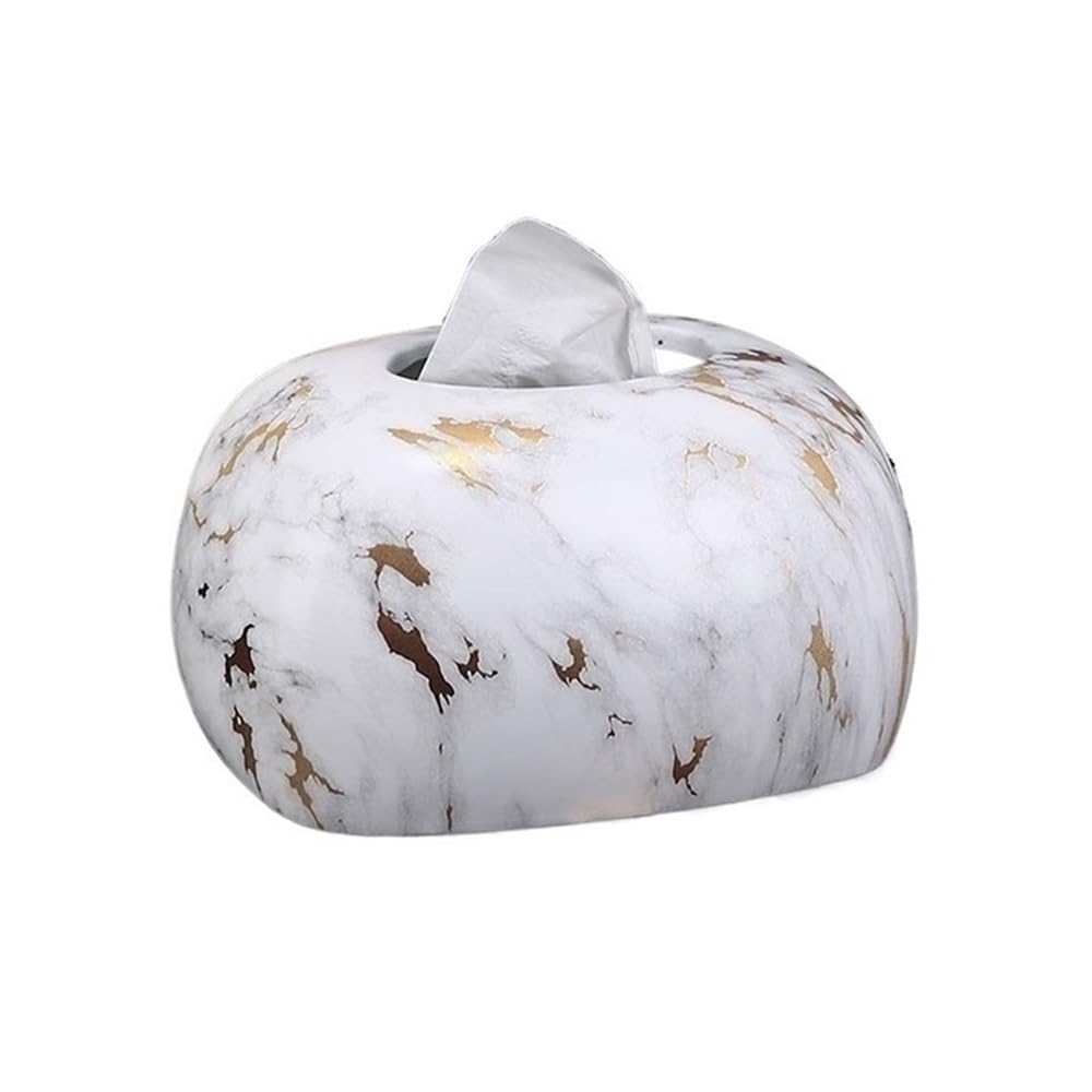 Tissue Holder Dispenser Vintage Tissue Box for Dining Table Coffee Living Room Desktop Ceramic Napkin for Living Room