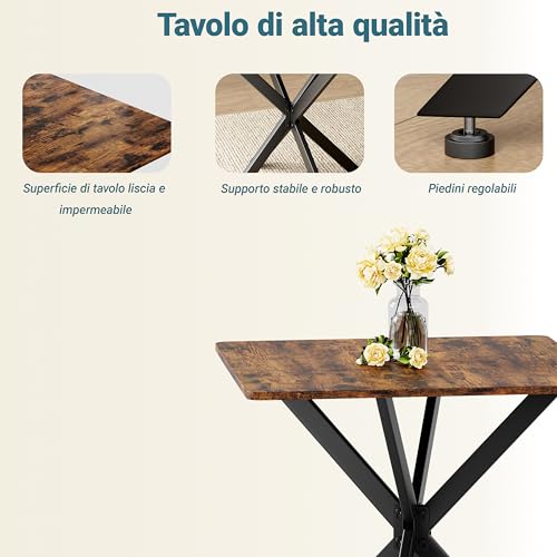 Table d'appoint carrée stable structure en X pour petits espaces