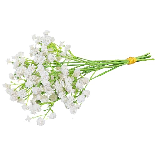 ABAJI Tiny Babys Breath Artificial Flowers Gypsophila Real T