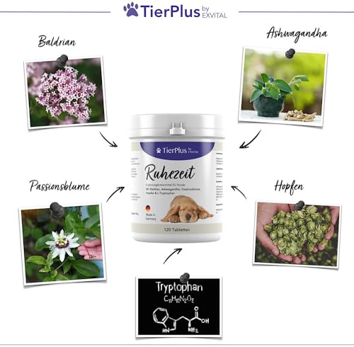 Beruhigungsmittel für Hunde – EXVital TierPlus Ruhezeit Tabletten