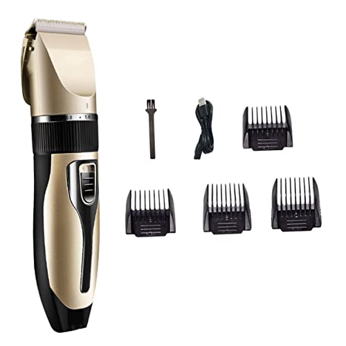Tondeuse à cheveux électrique sans fil Ipetboom or avec sabots réglables 3-9 mm pour homme