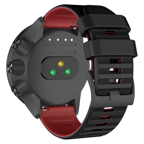 ISABAKE 24mm �N�C�b�N�����[�X�r���v�o���h Suunto 9/9 Baro/9 Titanium/Ticwatch Pro 5/Fossil Q Machine Hybrid/Nate Hybrid/MK Sofie�Ή� �j�����p