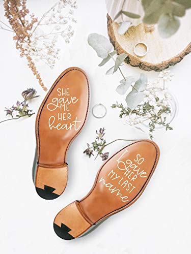 Bride and Groom Shoe Decals/Wedding Stickers/Wedding Decal/Groom Decal/Bride Decal/Custom Deca/wedding shoes/wedding gift