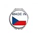 Made In Czech Country Love Hand Compact Mirror Round Portable Pocket Glass