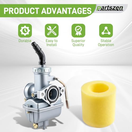 Image of CRF80F XR80R Carburetor Fit for Honda CRF80F XR80R XR80 XL80S XR75 XR75R XL75 Carburetor with Air Filter Fuel Petcock Replace 16100-176-671 16100-GN1-681