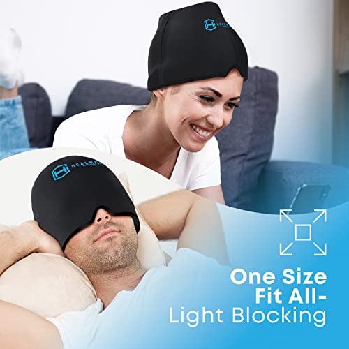 Headache Relief Hat For Migraine Caphealrecux Upgraded Odorless Migraine Ice Head Wrap Cold And Hot Therapycomfortable Migraine Relief Cap For Men/Womenpuffy Eyessinus & Stresstension Relief Black #TOP3
