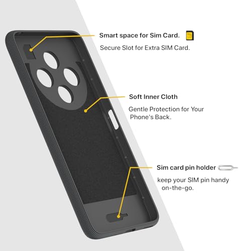 Image of Pikkme Back Cover for Redmi 14c 5G / Redmi A4 5G / Poco C75 5G Soft Grip 3D Hexa Cube Texture Silicone Bumper Case (Grey)