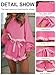 MIYIEONZ Womens 2 Piece Set Crewneck Sweatshirt Ruffle short Sets Fall Fashion cute tennis Matching Lounge Outfits Medium Rose Red