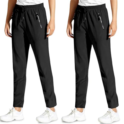 Comfyfit Pants for Women, Comfy Fit Stretch Active Pants, Quick Drying Lightweight Trousers for Travel, Work, Yoga