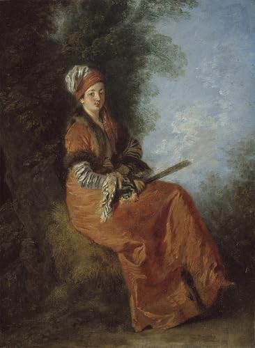 Impression d'art Watteau le Rêveur affiche murale de haute qualité 60x90