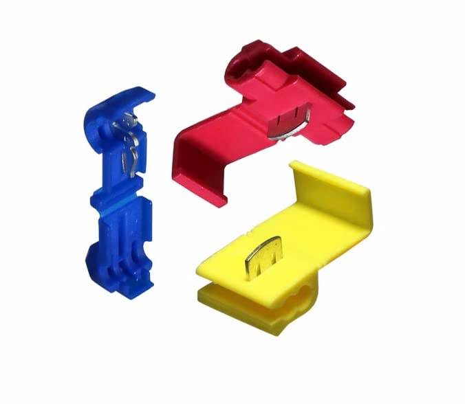 10 Pack 500 PCS Red Quick Splices 22/18 Gauge Electrical Cable Connector Lock Wire Terminal