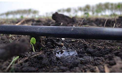 Tubería De Riego Por Goteo Suinga - 16 Mm, Goteros Integrados Cada 25 Cm, 100 Metros, Negro, Para Huerto O Jardín