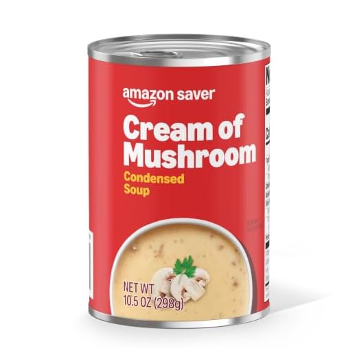 Amazon Brand - Happy Belly Cream of Mushroom Soup 10.5 Ounce