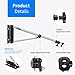 Neewer Wall Mounting Triangle Boom Arm for Photography Strobe Light, Monolight, Softbox, Reflector, Umbrella and Ring Light, Support 180 Degree Rotation, Max Length 5.5 feet/169cm (Silver)