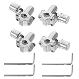Gogogmee Set 4 Valvole a Sella Autoperforanti Bpv-31 per Frigoriferi Camper, Accessori Ricambio Refrigerazione in Metallo, Compatibili con Tubo Diametro 1/4-3/8 Pollici, per Controllo