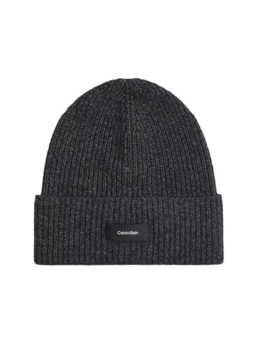 Calvin Klein Daddy Wool Rib Beanie Black