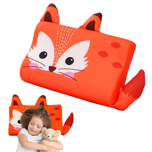 Hojalis Schlummerkids Cojín Calmly, 45 x 27 cm Almohada Niños, Almohada Infantil con Funda de Almohada Refrescante, Diseño Ergonómico, Almohada Bebe para Niños a Partir de 3 Años
