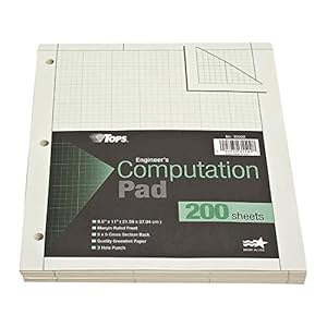 TOPS Engineer's Computation Pad Rechenblock, 200 Blatt