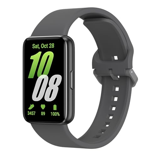 Image of Tobfit Strap Compatible for Samsung Galaxy Fit 3 (Watch Not Included), Flexible Premium Adjustable Watch Band for Galaxy Fit3 2024 SM-R390 Men & Women