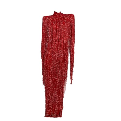 Robe elegante a pampilles pour bal d'anniversaire et cocktail chic