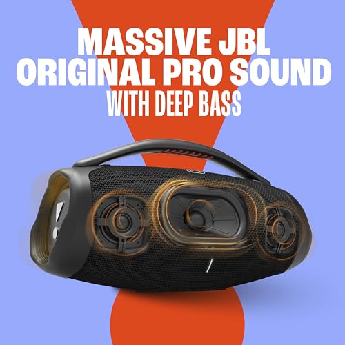Image of JBL Boombox 3 Wi-Fi - Powerful Wi-Fi and Bluetooth Portable Speaker - Black
